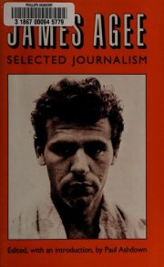 Couverture : James Agee, selected journalism