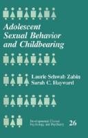 Couverture : Adolescent sexual behavior and childbearing