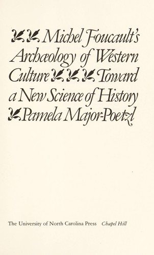 Couverture : Michel Foucault's Archaeology of Western Culture