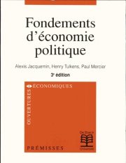 Couverture : Fondements d'e conomie politique