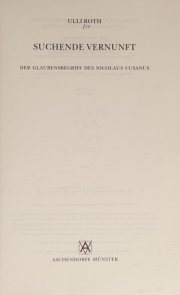Couverture : Suchende Vernunft