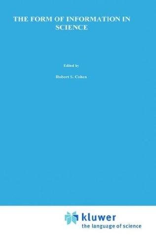 Couverture : The Form of information in science
