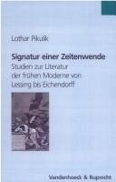 Couverture : Signatur einer Zeitenwende