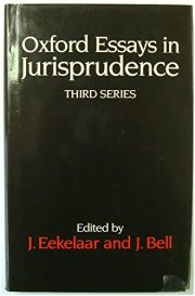 Couverture : Oxford essays in jurisprudence