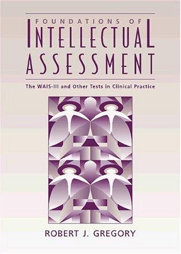 Couverture : Foundations of Intellectual Assessment