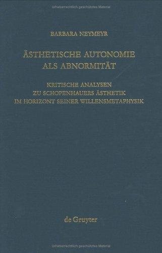 Couverture : Ästhetische Autonomie als Abnormität