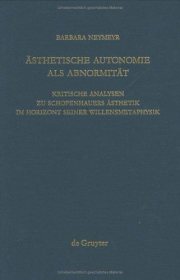 Couverture : Ästhetische Autonomie als Abnormität