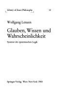 Couverture : Glauben, Wissen und Wahrscheinlichkeit