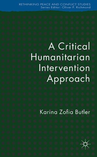Couverture : A critical humanitarian intervention approach