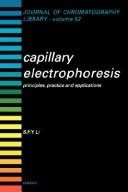 Couverture : Capillary electrophoresis