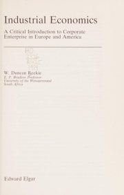 Couverture : Industrial economics