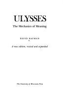Couverture : Ulysses, the Mechanics of Meaning