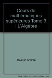 Couverture : Algèbre
