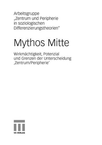 Couverture : Mythos Mitte