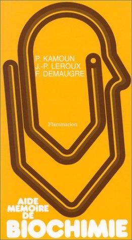 Couverture : Aide-mémoire de biochimie