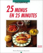 Couverture : 25 menus en 25 minutes