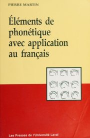 Couverture : Eléments de phonétique avec application au français
