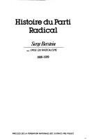 Couverture : Histoire du Parti radical
