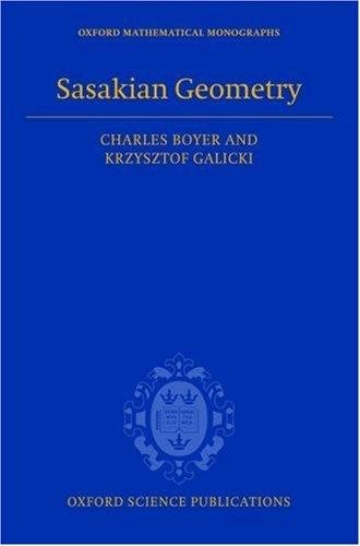 Couverture : Sasakian Geometry (Oxford Mathematical Monographs)