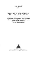 Couverture : "Je," "il," and "vous"