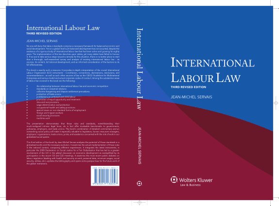 Couverture : International labour law