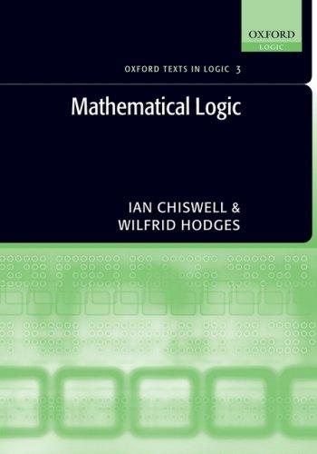Couverture : Mathematical Logic (Oxford Texts in Logic)