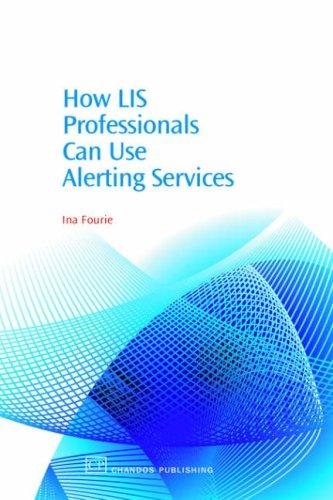 Couverture : How LIS professionals can use alerting services