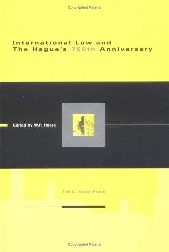 Couverture : International law and The Hague's 750th anniversary