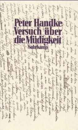 Couverture : Versuch über die Müdigkeit