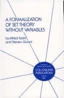Couverture : A formalization of set theory without variables