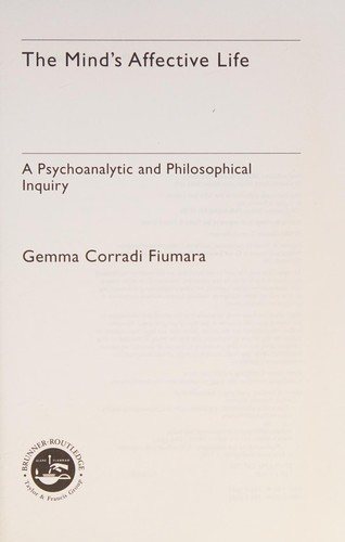 Couverture : The Mind's Affective Life