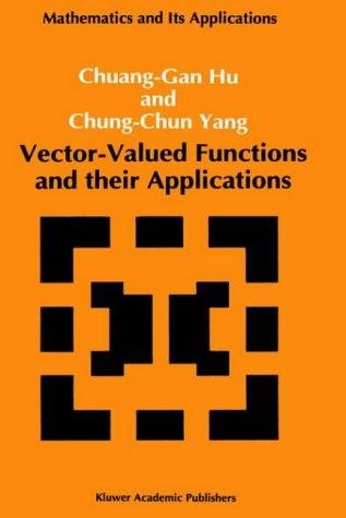 Couverture : Vector-valued functions and their applications