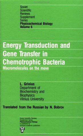 Couverture : Energy transduction and gene transfer in chemotrophic bacteria