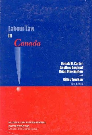 Couverture : Labour Law in Canada