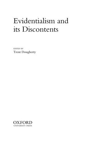 Couverture : Evidentialism and Its Discontents