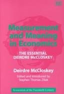 Couverture : Measurement and Meaning in Economics