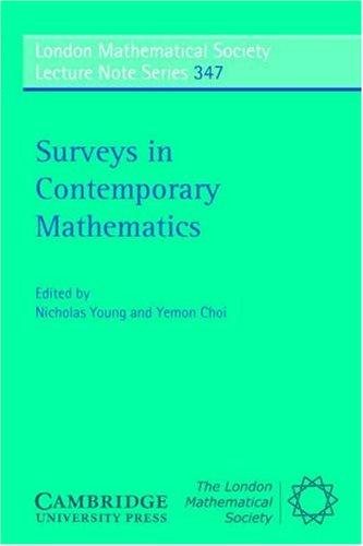 Couverture : Surveys in Contemporary Mathematics (London Mathematical Society Lecture Note Series)