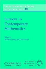Couverture : Surveys in Contemporary Mathematics (London Mathematical Society Lecture Note Series)