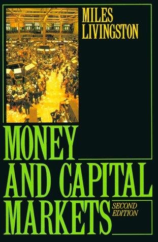 Couverture : Money and capital markets