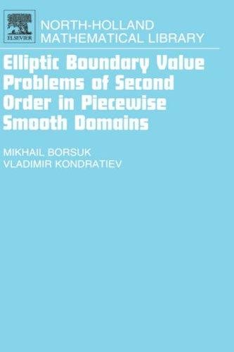 Couverture : Elliptic boundary value problems of second order in piecewise smooth domains