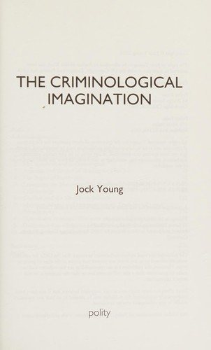 Couverture : The criminological imagination