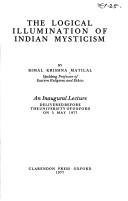 Couverture : The logical illumination of Indian mysticism