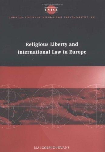 Couverture : Religious liberty and international law in Europe