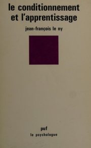 Couverture : Le Conditionnement et l'apprentissage