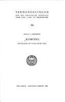 Couverture : Komodo, Het Eiland, Het Volk En De Taal