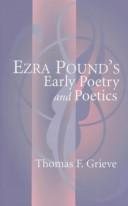 Couverture : Ezra Pound's early poetry and poetics