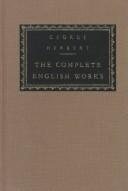 Couverture : The complete English works