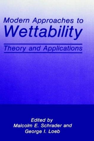 Couverture : Modern approaches to wettability