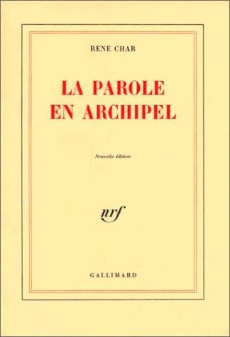 Couverture : La parole en archipel