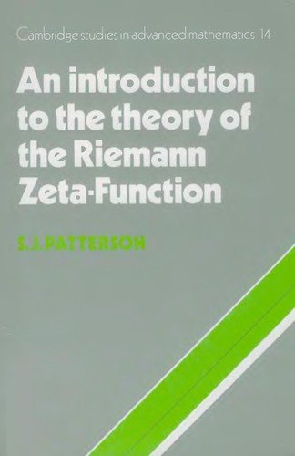Couverture : An introduction to the theory of the Riemann zeta-function